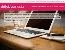 Tablet Screenshot of deliciousmedia.co.uk